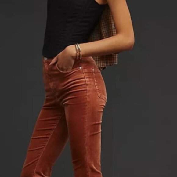 NWT | ANTHROPOLOGIE The Icon Flare Corduroy Jeans Rust US Women's 16W - Picture 3 of 14